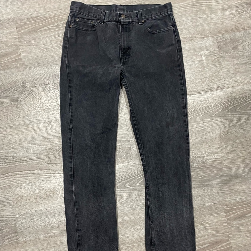 straight black jeans